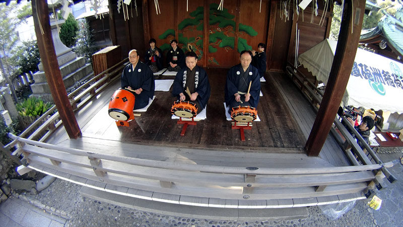 鐵砲洲囃子の奉納/神楽殿 09:08