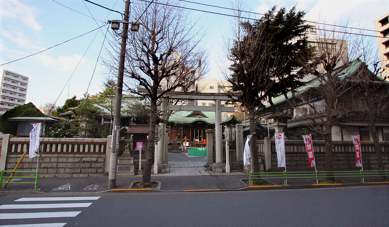 朝の鐵砲洲稲荷神社 2014.01.12 08:14