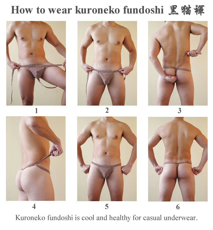 How to wear kuroneko fundoshi