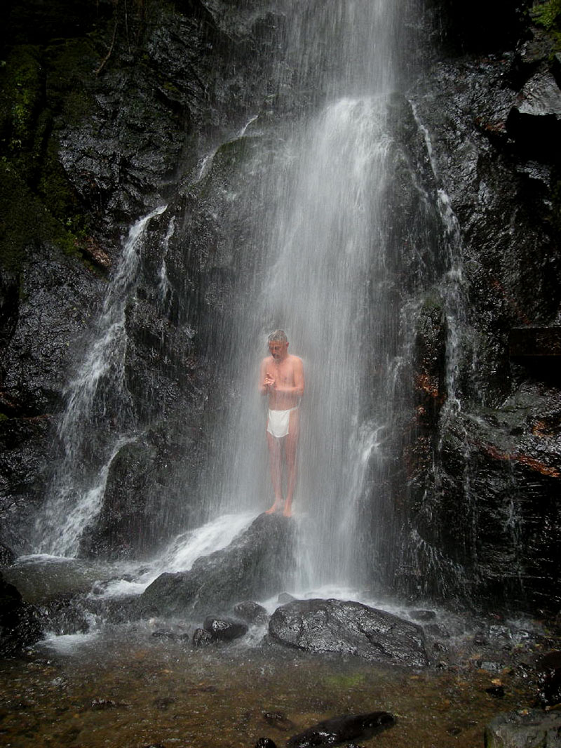 Kuya Waterfall Purification Training at Atago Mountain, Kyoto