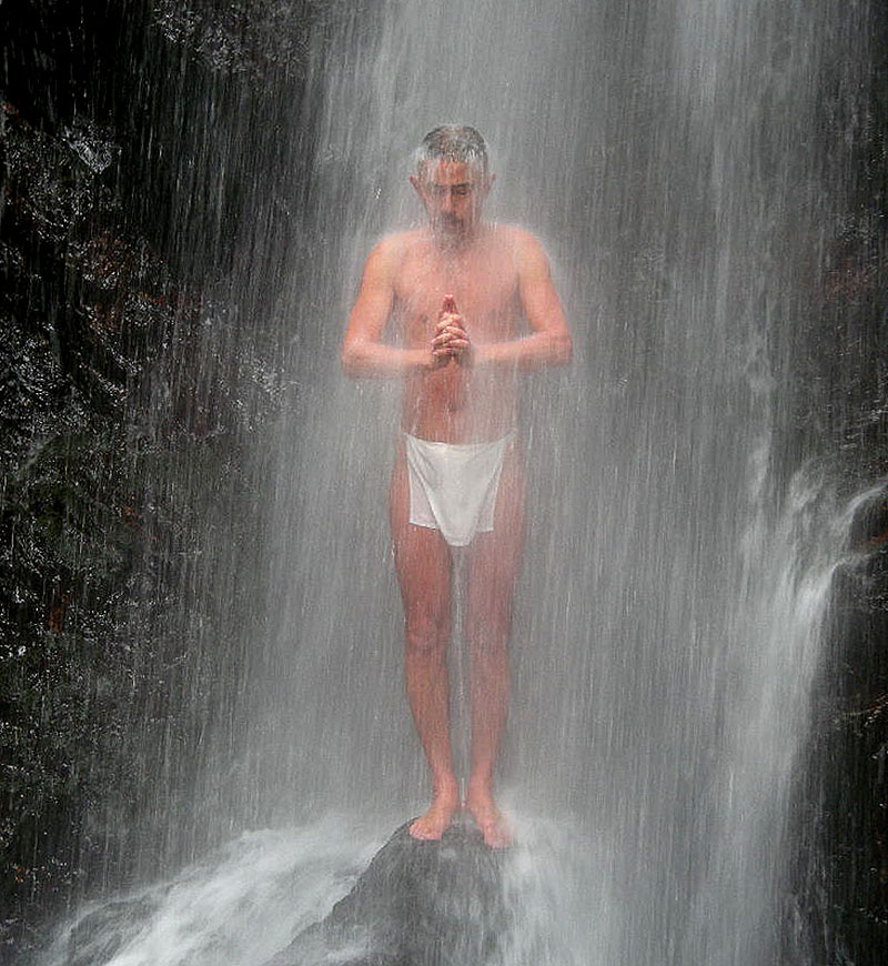 Kuya Waterfall Purification Training at Atago Mountain, Kyoto 2