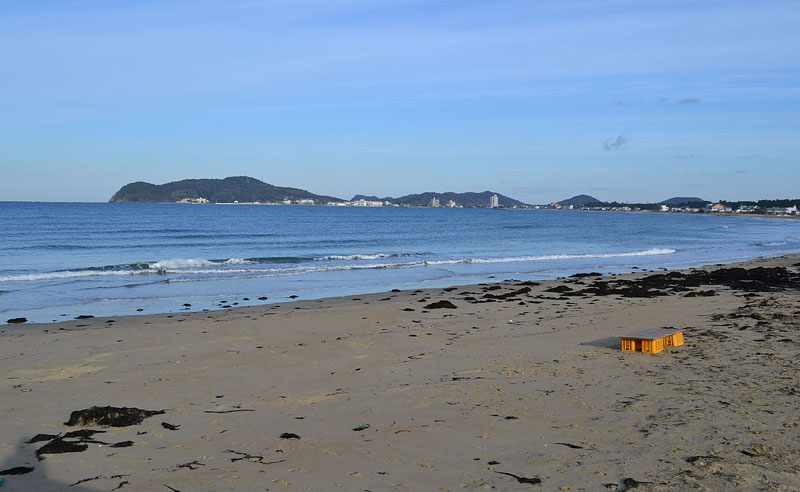 福間海岸(福間浦)に到着 09:05