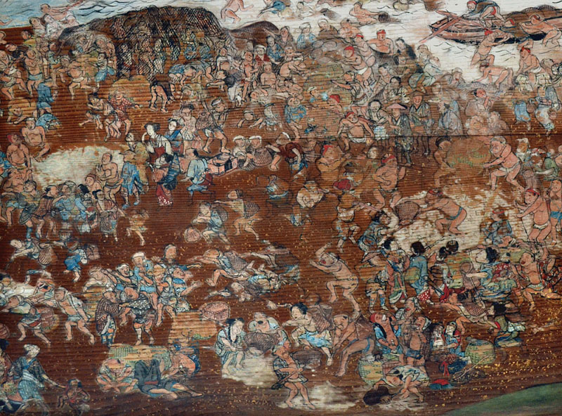 「福間浦鰯網図絵馬」部分拡大図 2/2
