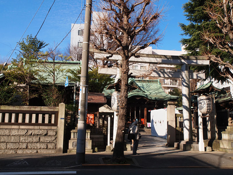鐵砲洲稲荷神社の朝