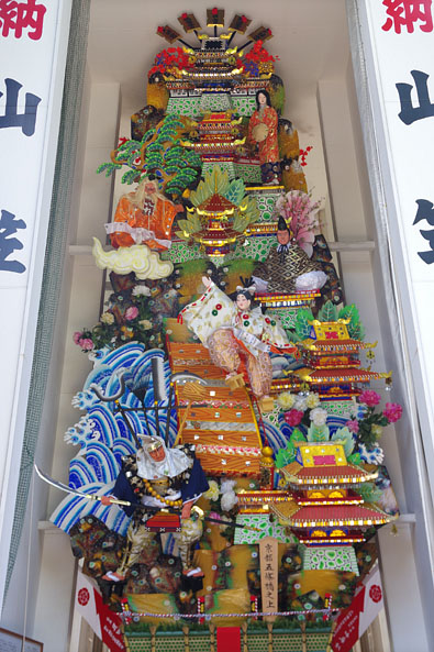 櫛田神社の飾り山笠（表）