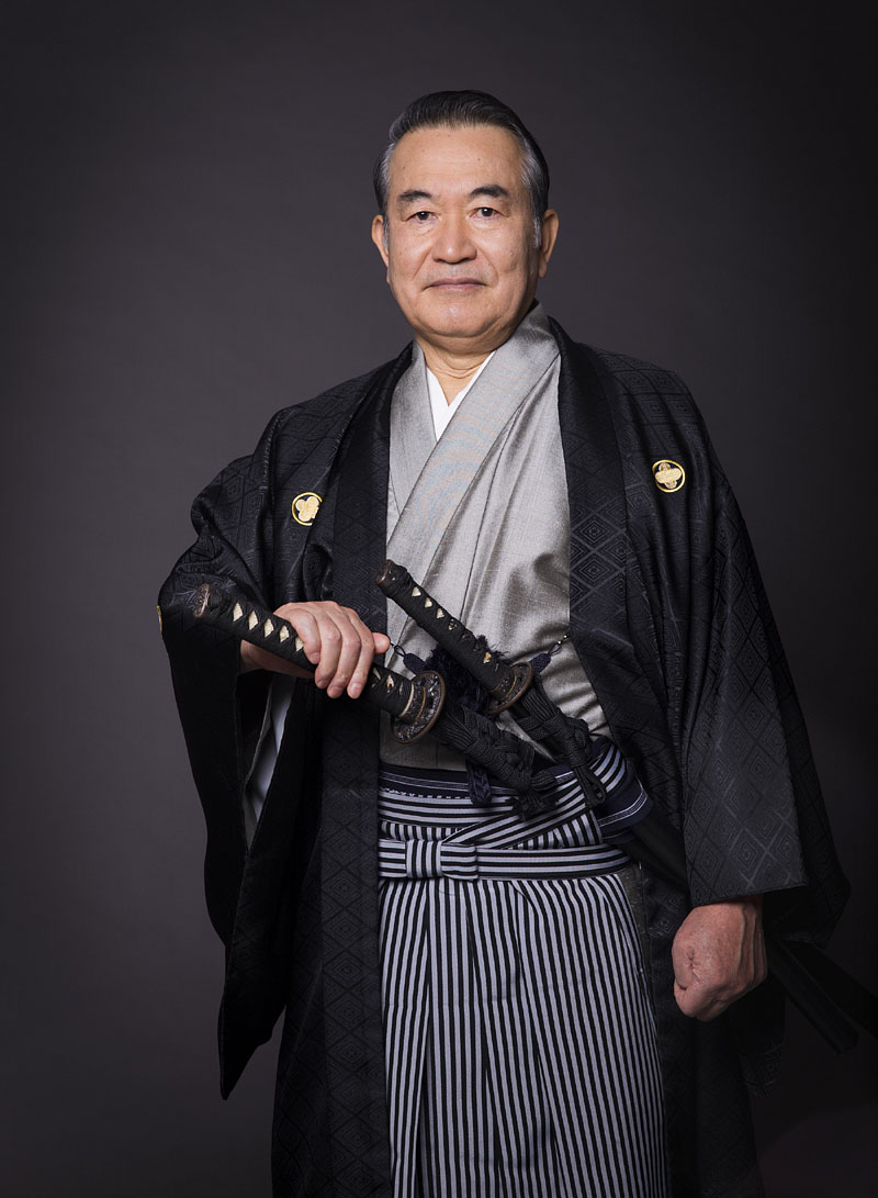 羽織袴の侍 / スタジオ七色(東京都台東区浅草) 2015.11.24