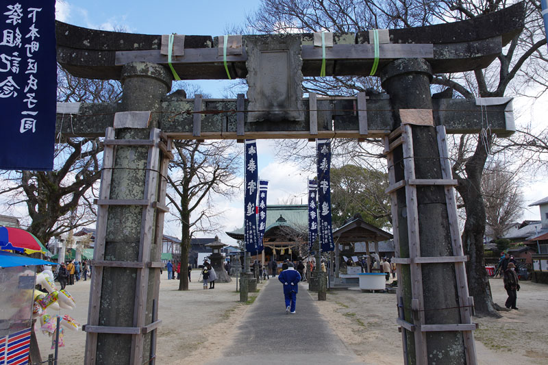 四王子神社参道/熊本県玉名郡長州町 2017.01.15