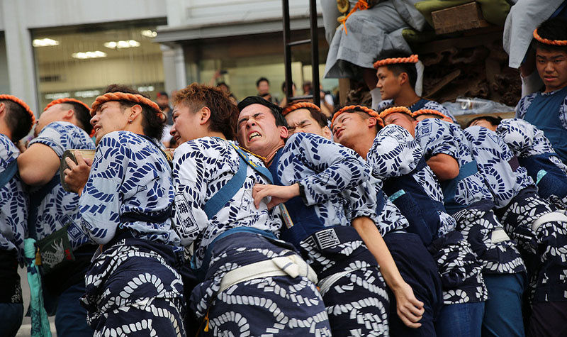 のの字廻し/佐原の大祭-秋祭り-（千葉県香取市）