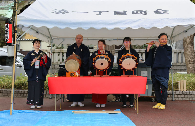 鐵砲洲囃子の演奏 09:16