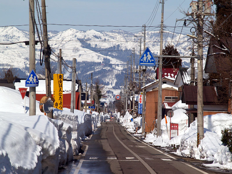雪国の街並み / 南魚沼市塩沢