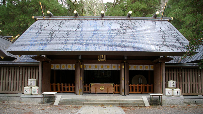 天岩戸神社西本宮拝殿