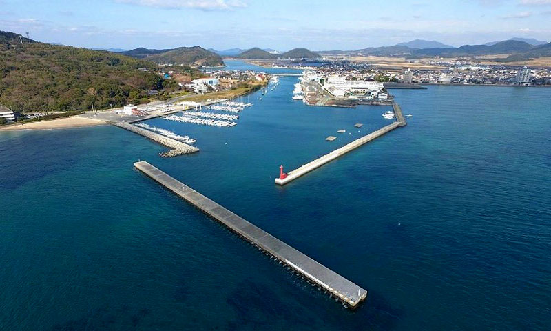 沿岸漁業基地・津屋崎漁港 〜鳥瞰図(資料)〜