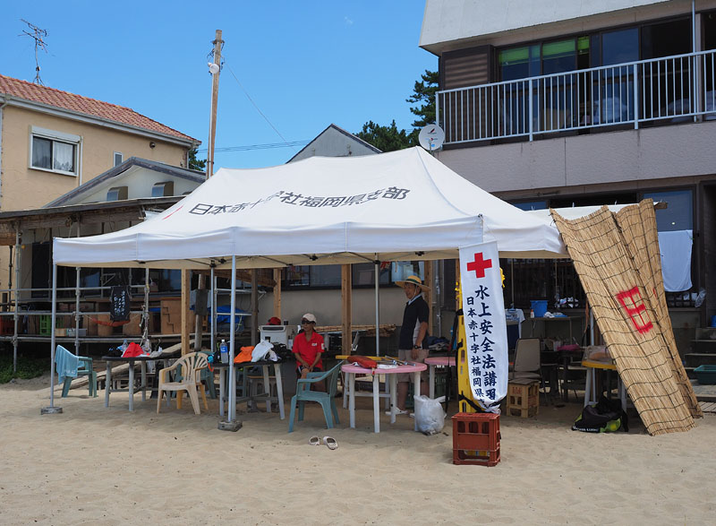 日赤水上安全法講習会 〜津屋崎海岸吉田屋前〜 2018年7月21日 11:28