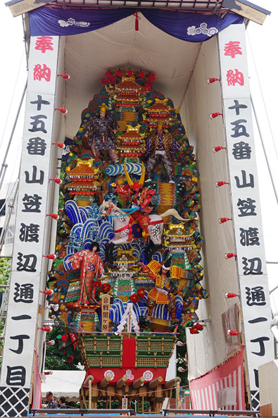 渡辺通一丁目の飾り山笠(表)