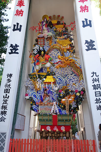 櫛田神社の飾り山笠(表)