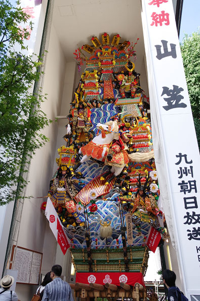 櫛田神社の飾り山笠(見送り)