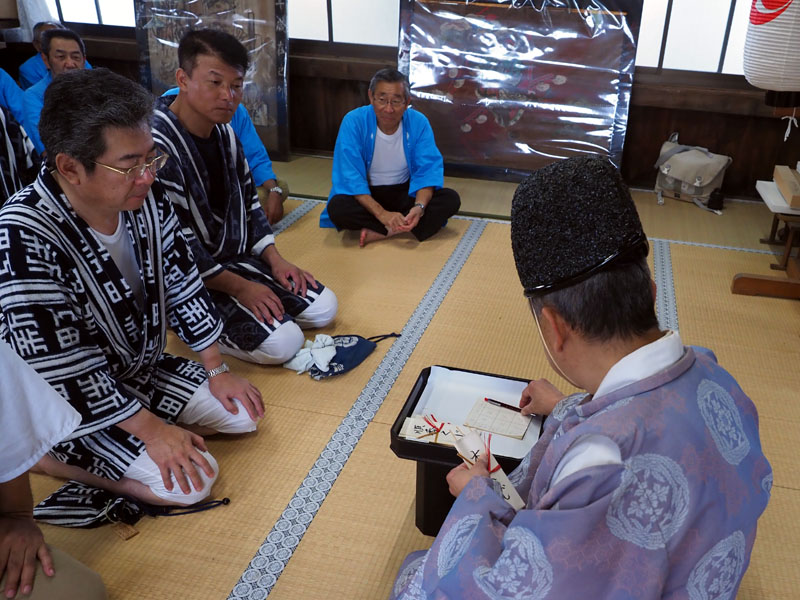 「順番くじ」の結果:一番新町流・二番北流・三番岡流