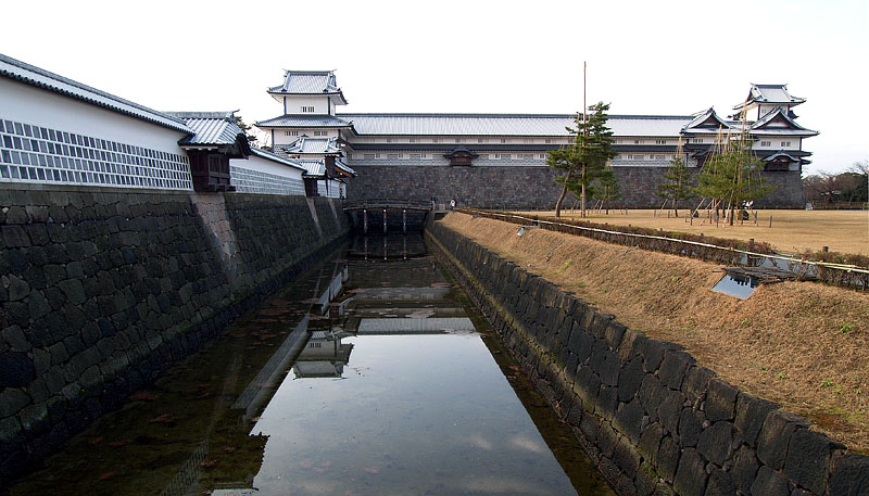 橋爪門続櫓・橋爪橋・五十間長屋・菱櫓