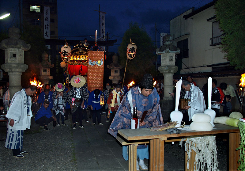 夜の住吉神社参拝