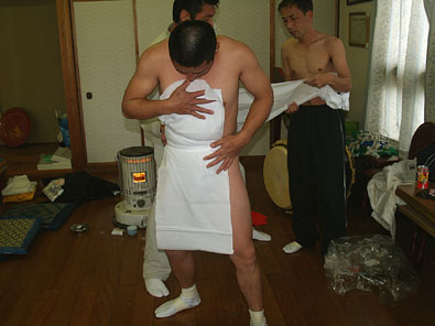 2 前垂れを二重にする