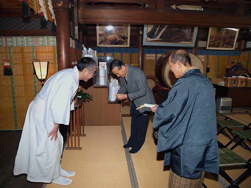 豊穣・厄除けの稲穂を拝受