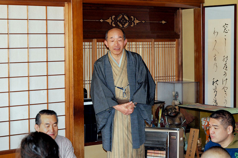 着物姿が素敵な江戸人・三木芳樹さんの挨拶