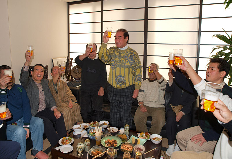 石川邸での二次会