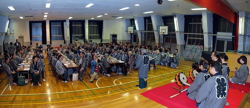 宮元町会の発会式/中央小学校体育館　2008.4.20