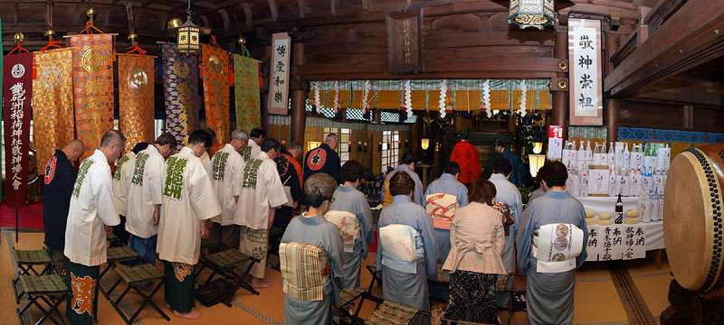敬神婦人会・宮附・宮頭・弥生会による正式参拝