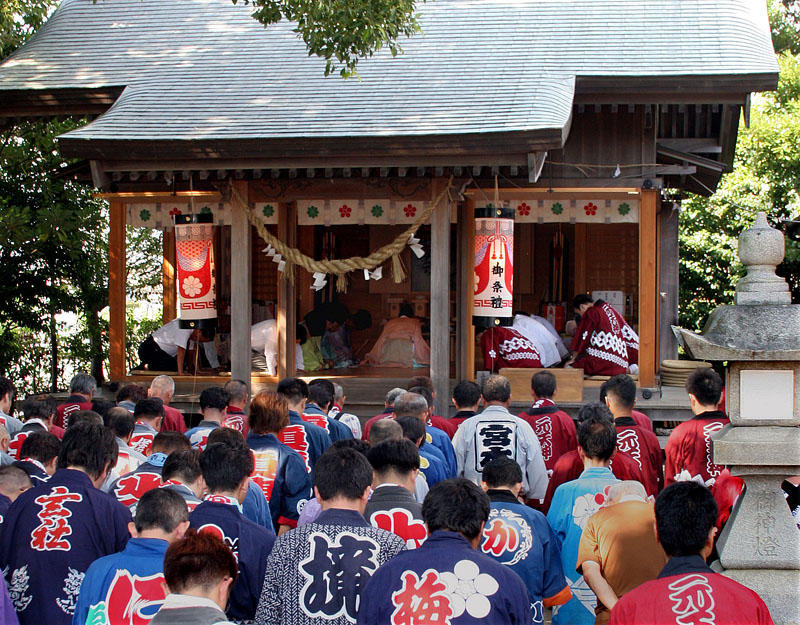 御大祭7日前に行われる祭事始/元天神 2009.9.20 15:00