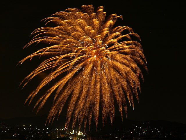 西大寺会陽冬花火