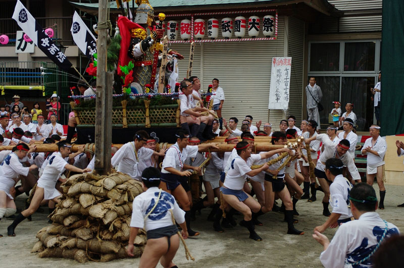 清道旗をまわる中洲流 2010.7.