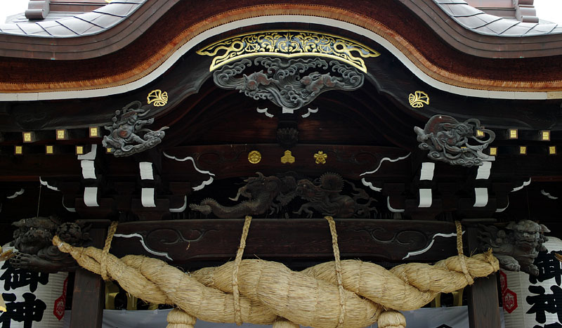 見事な透かし彫り/櫛田神社