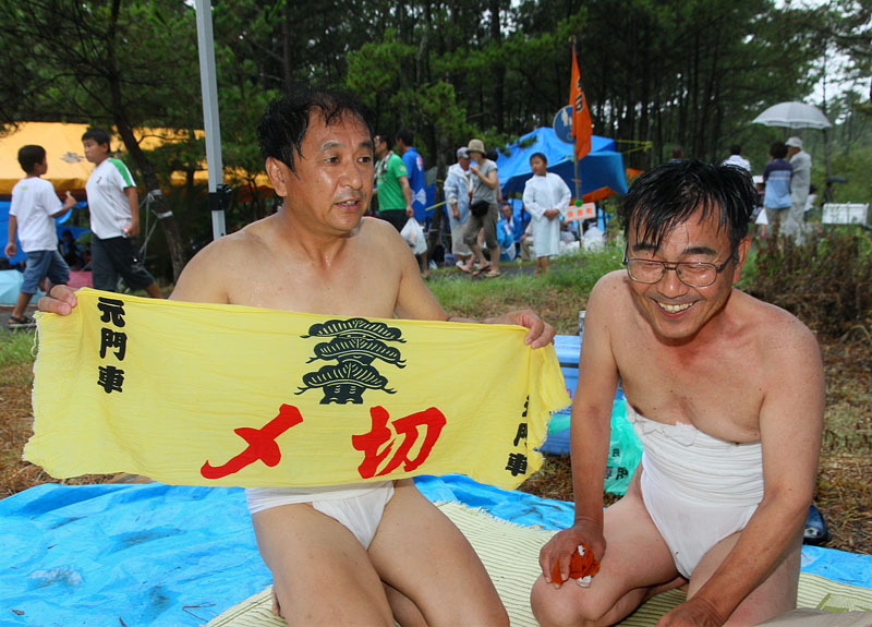 頬被りが許される元門車(富士見町/東区)の黄鉢巻
