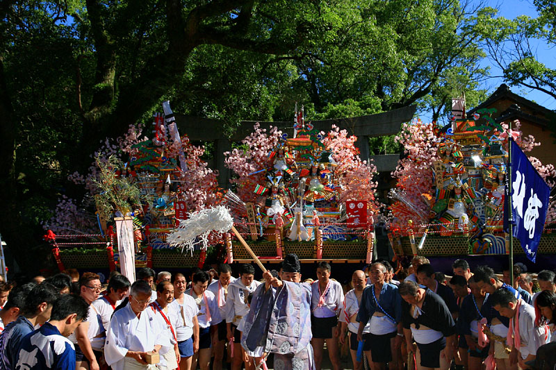 波折神社の宮司による清祓神事 08:36
