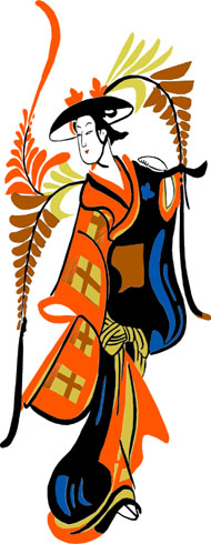 大津絵の藤娘