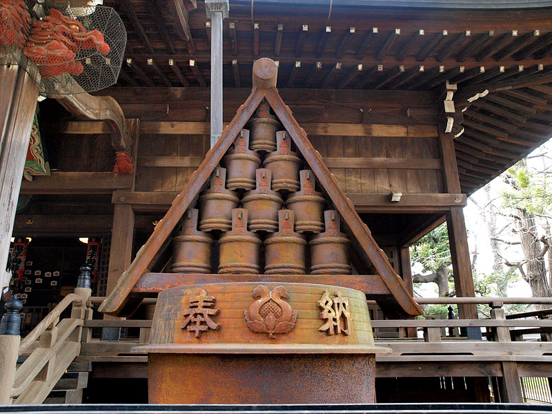 大釜の防火用水